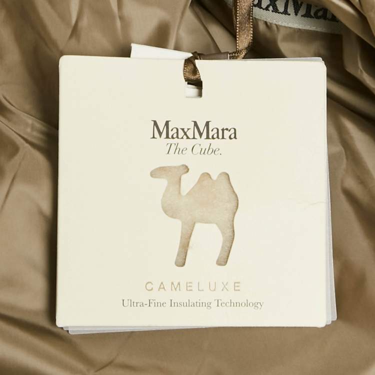 مملوكة مسبقًا Max Mara The Cube Brown Syntetic Padded Hoodie XS