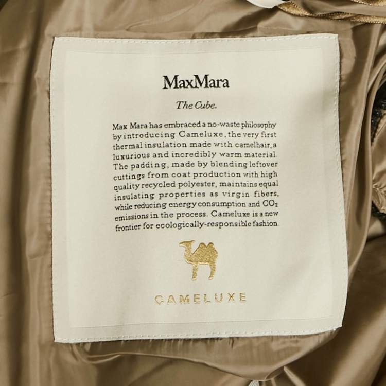 مملوكة مسبقًا Max Mara The Cube Brown Syntetic Padded Hoodie XS