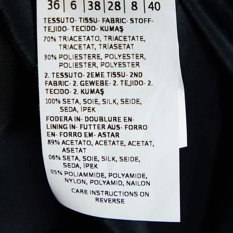 مملوكة مسبقًا Max Mara Black Crepe & Silk Ribbon Detail Amour Maxi Dress S
