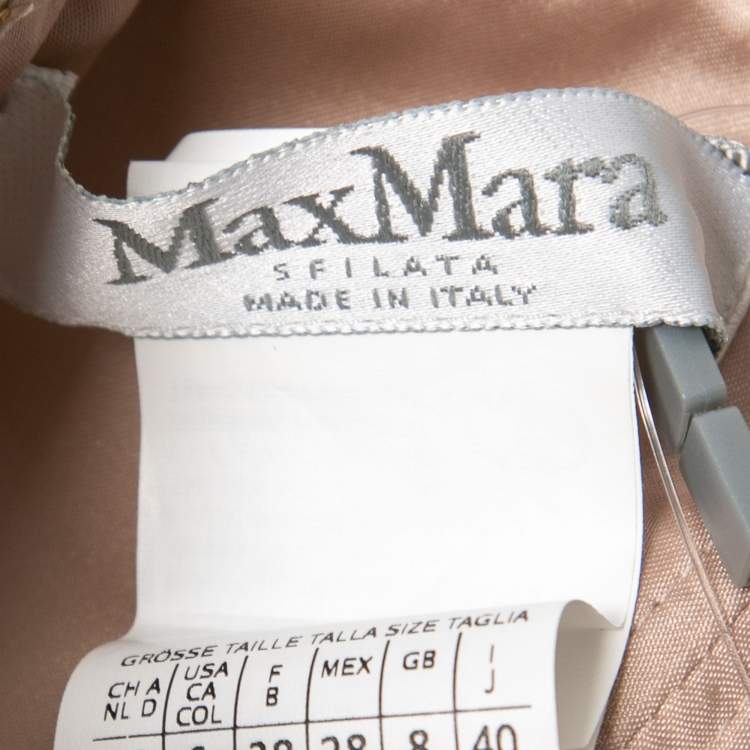 مملوكة مسبقًا Max Mara Sfilata Light Pink Wool Strapless Bodycon Dress S