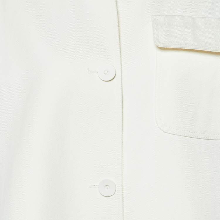 مملوكة مسبقًا Max Mara Sfilata Off-White Cotton Shirt Jacket S