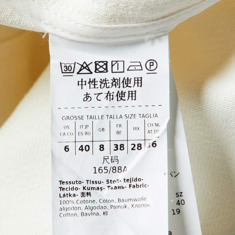 مملوكة مسبقًا Max Mara Sfilata Off-White Cotton Shirt Jacket S