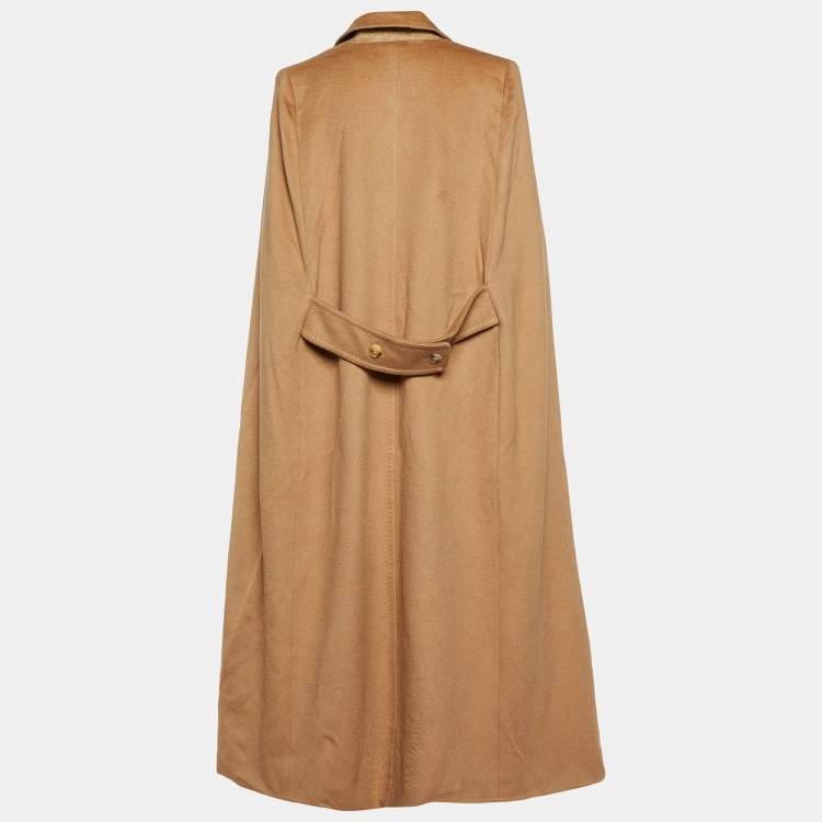 Pre Owned Max Mara Sfilata Brown Camel Hair Long Coat L