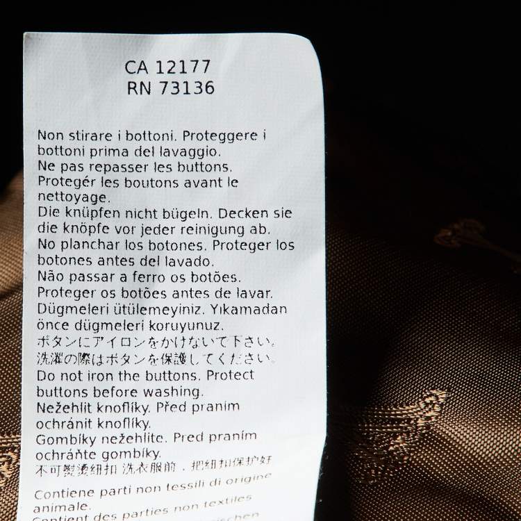 Pre Owned Max Mara Sfilata Brown Alpaca & Wool Fur Short Coat L