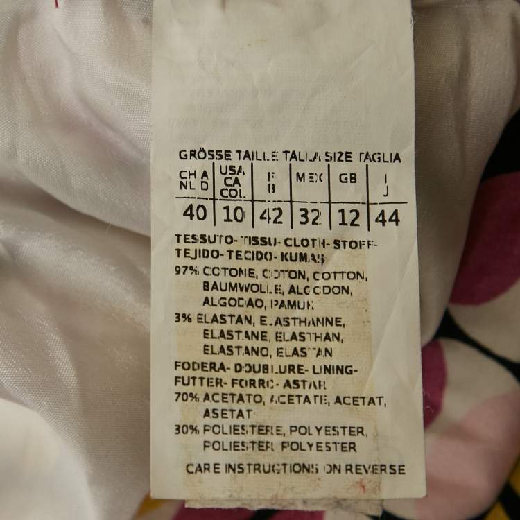 مملوكة مسبقًا Max Mara Studio Pink Printed Cotton Short Dress M