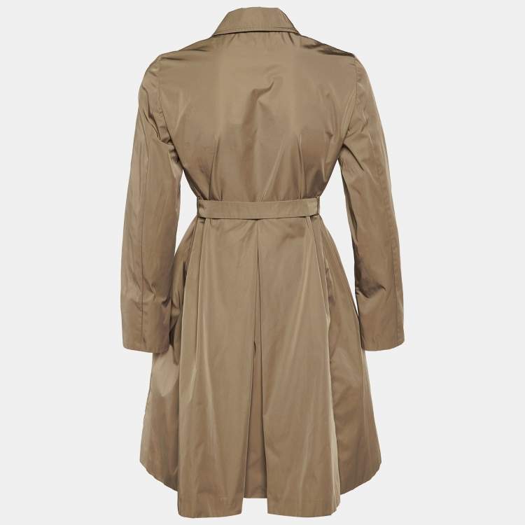 Pre Owned Max Mara Studio Brown Belted Trench Coat S
