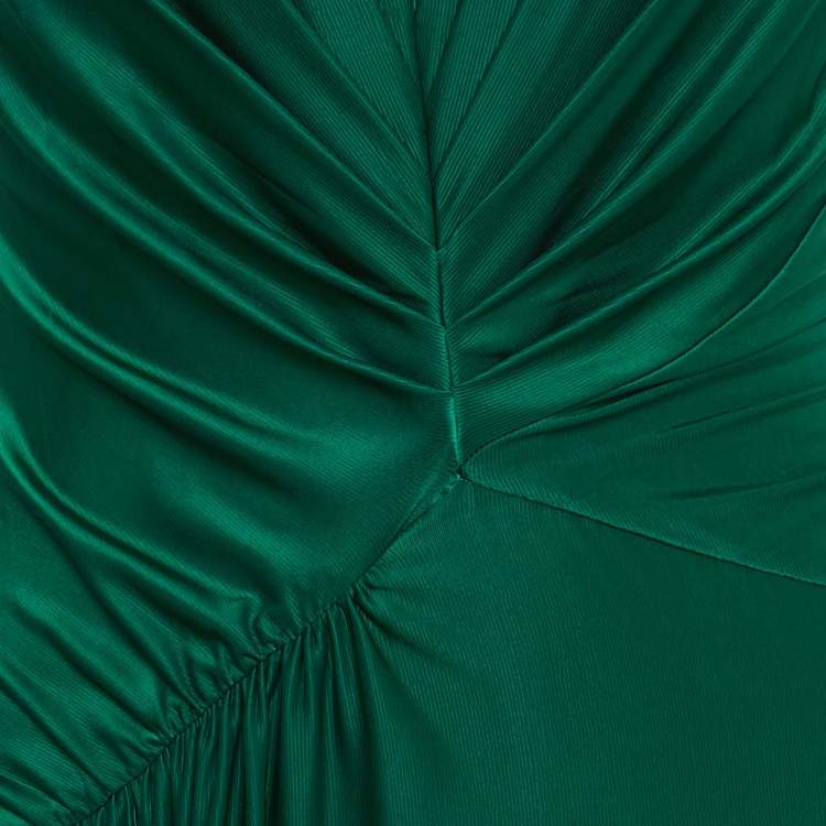 Pre Owned Max Mara Studio Green Jersey Maxi Dress S