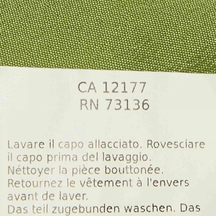 مملوكة مسبقًا Max Mara Studio Green Gabardine Blazer S