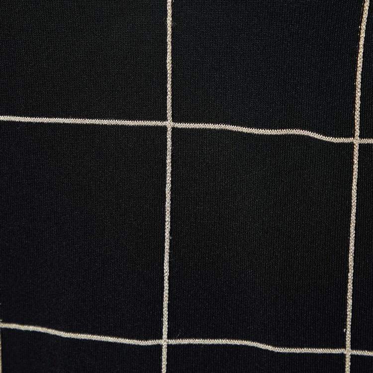 Pre Owned Max Mara Studio Black Knit Long Sleeve Top S
