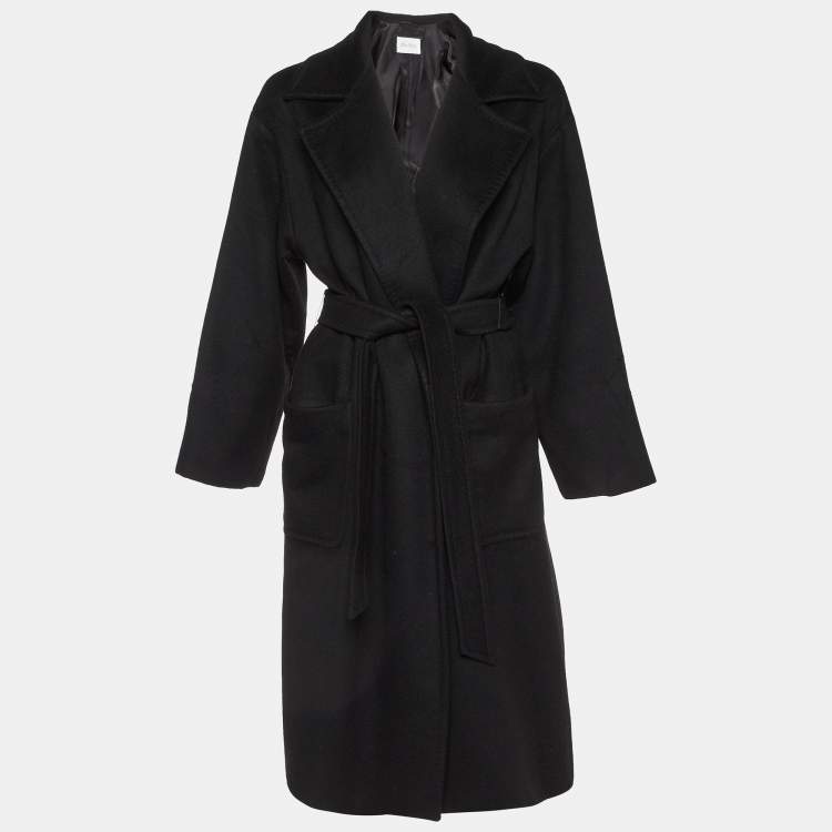 Max mara black cashmere coat hotsell