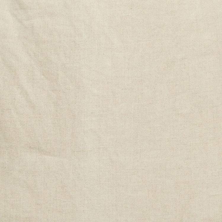 Pre Owned Max Mara Beige Linen Midi Skirt M