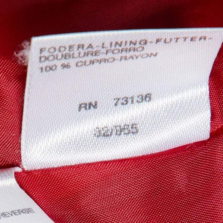 Pre Owned Max Mara Red Crepe Tailored Pant Suit S