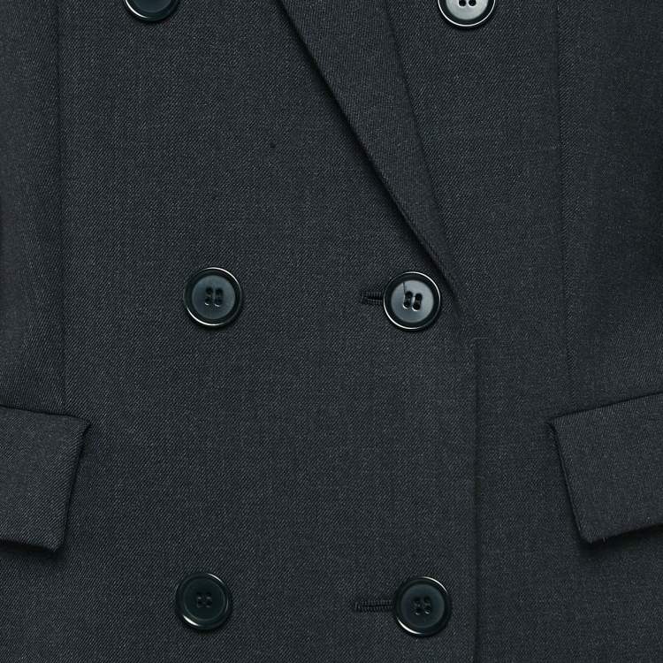 Pre Owned Max Mara Black Wool Tailored Pantsuit M