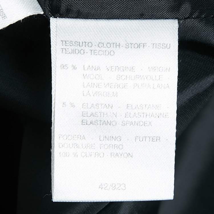 Pre Owned Max Mara Black Wool Tailored Pantsuit M