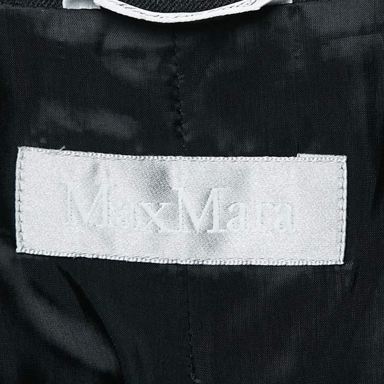 Pre Owned Max Mara Black Wool Tailored Pantsuit M