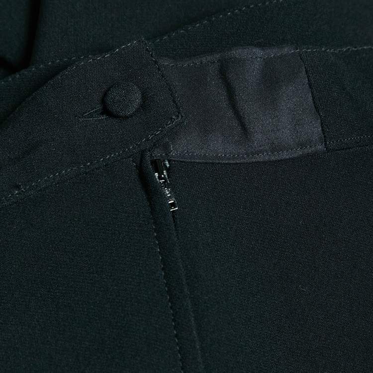 Pre Owned Pianoforte di Max Mara Black  Crepe Single Breasted Pants Suit L