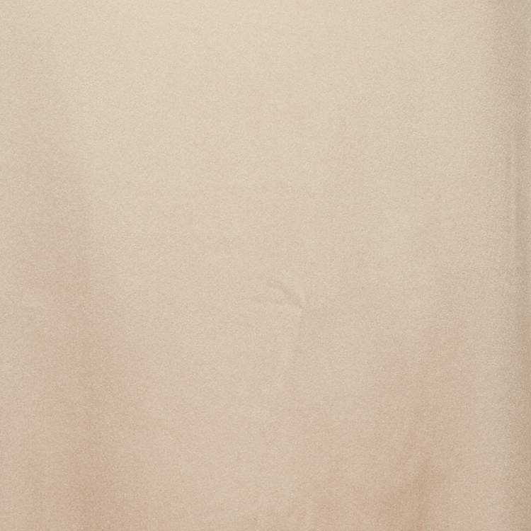 Pre Owned Max Mara Leisure Pink Satin Silk Long Sleeve Blouse S