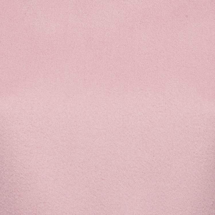 Pre Owned Max Mara Pink Camel Wool Belted Midi Dress S