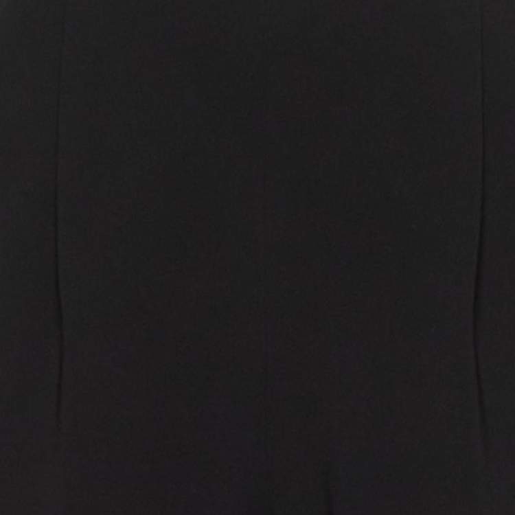 Pre Owned Max Mara Black Crepe Pleated Trousers M