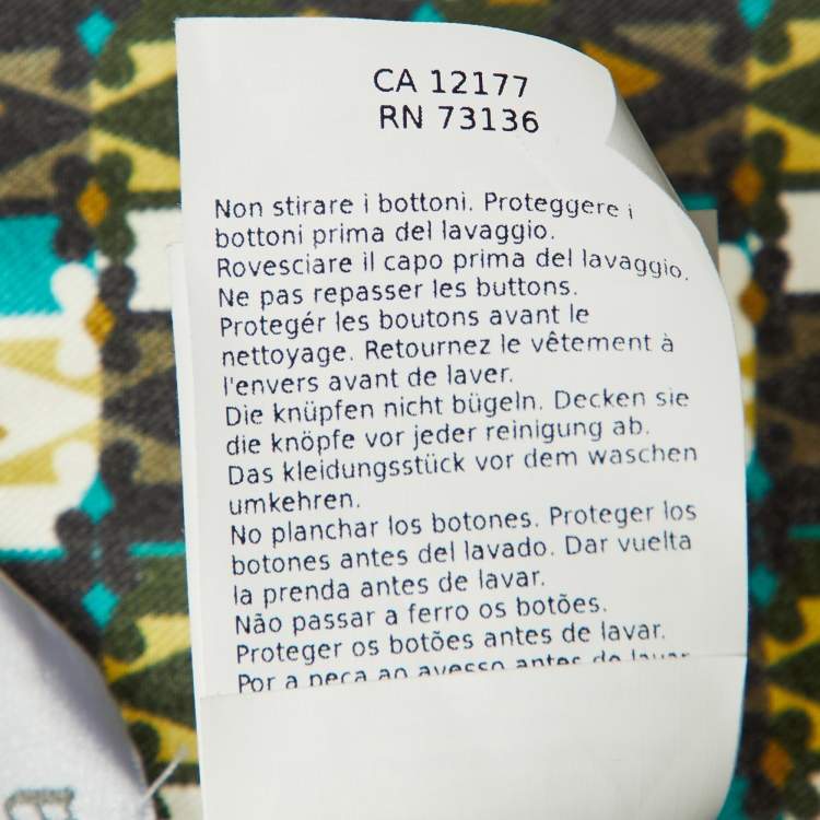 Pre Owned Max Mara Multicolor Printed Silk Corone Wrap Dress L