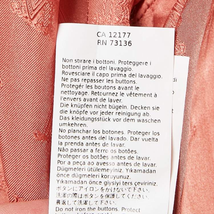Pre Owned Max Mara Pink Wool Double Breasted Blazer and Shorts Set S
