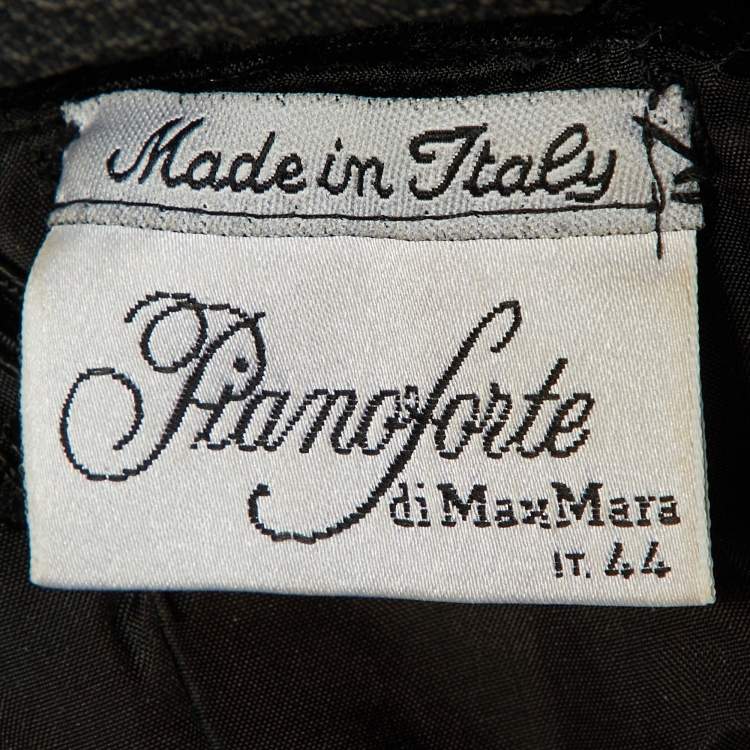 Pre Owned Max Mara White/Black Jersey and Velvet Corset Dress Set
