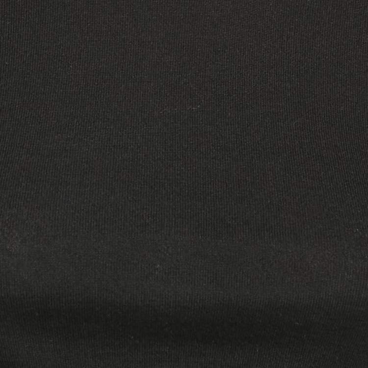 مملوكة مسبقًا Max Mara Black/White Knit Round Neck Cropped Top M