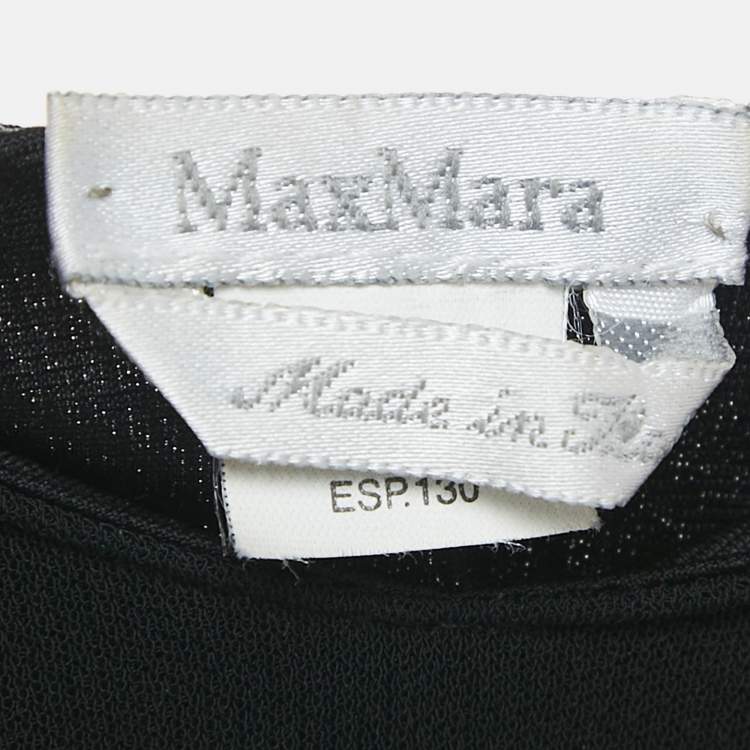 Pre Owned Max Mara Black Jersey Sleeveless Short Dress M