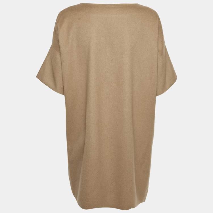 Pre Owned Max Mara Brown Camel Hair Mini Dress M
