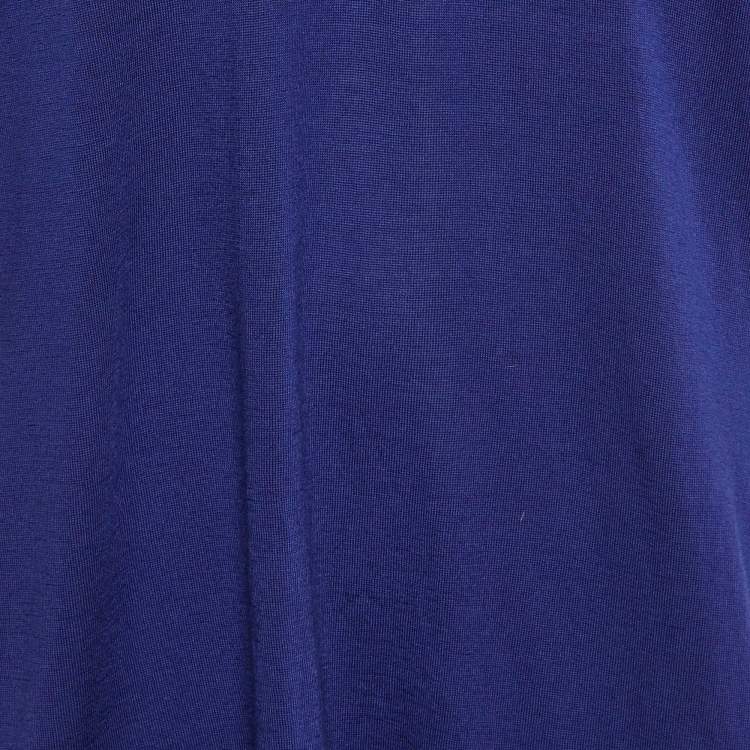 Pre Owned Max Mara Navy Blue Wool Sweater Dress M