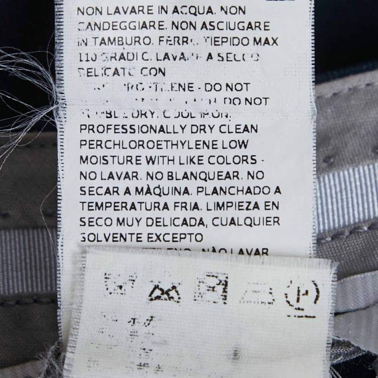 Pre Owned Max Mara Navy Blue Wool Tailored Pants S