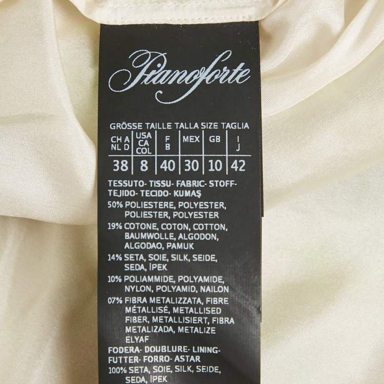 Pre Owned Max Mara Multicolor Jacquard Maxi Dress M
