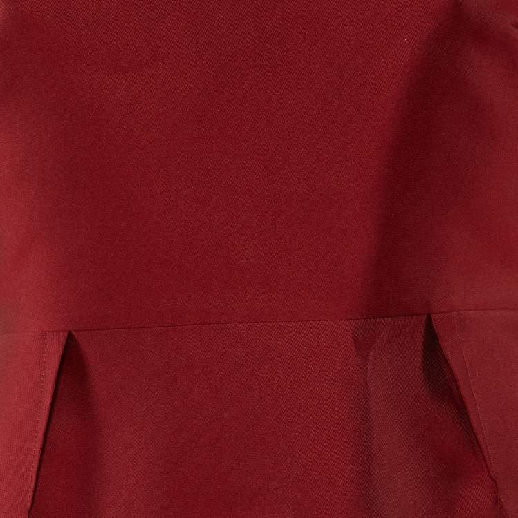Pre Owned Max Mara Burgundy Satin Gown L