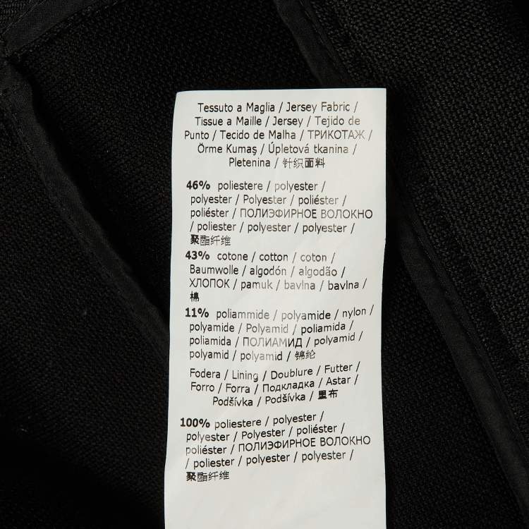 Pre Owned Max Mara Black Jersey Solista Hooded Vest M