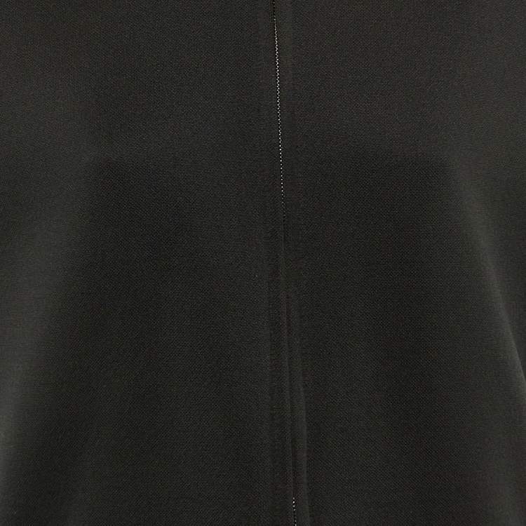 Pre Owned Max Mara Black Jersey Solista Hooded Vest M