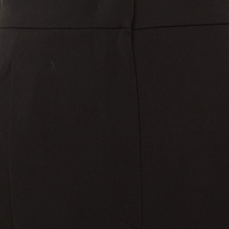 Pre Owned Max Mara Black Crepe Palazzo Pants L