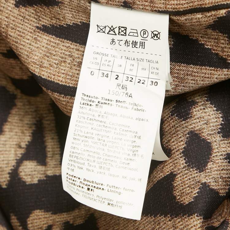 مملوكة مسبقًا Max Mara Beige Alpaca Blend Double Breasted Coat XS