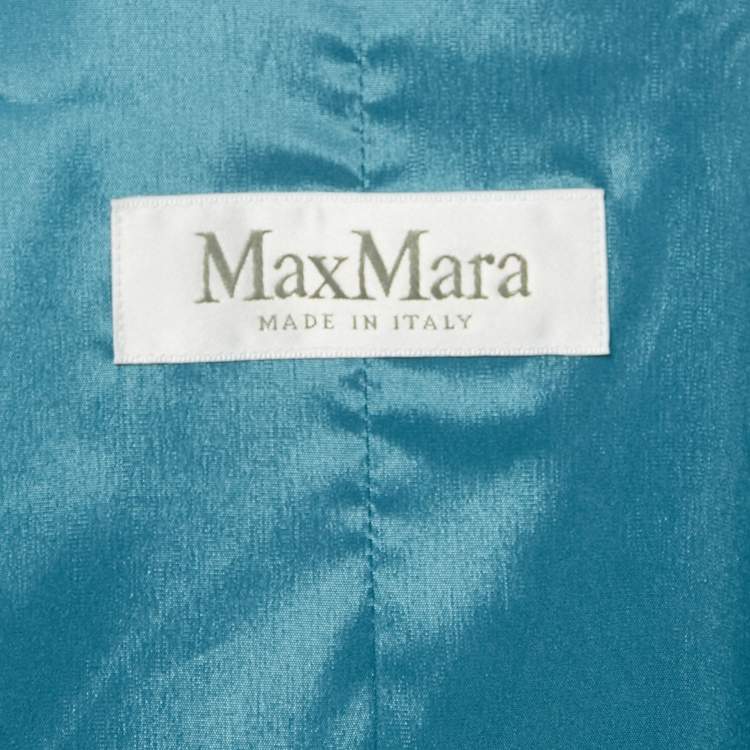 مملوكة مسبقًا Max Mara Blue Wool Double Breasted Blazer M