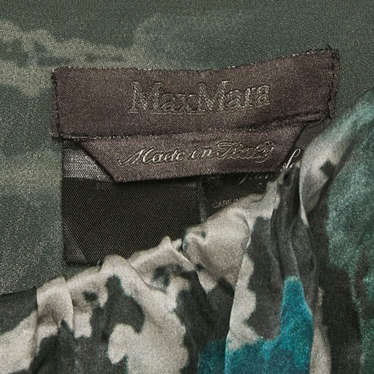 مملوكة مسبقًا Max Mara Multicolor Printed Silk Shift Dress S