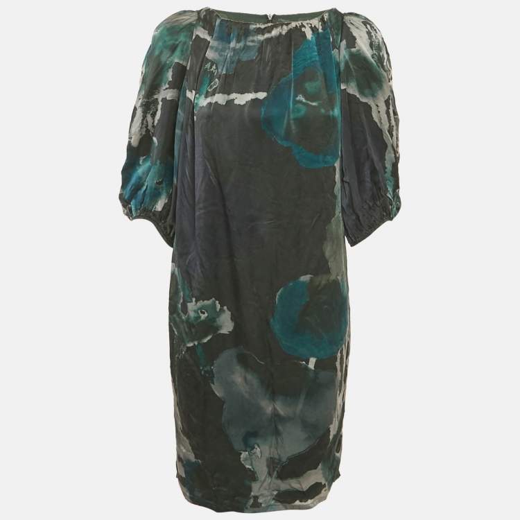 مملوكة مسبقًا Max Mara Multicolor Printed Silk Shift Dress S