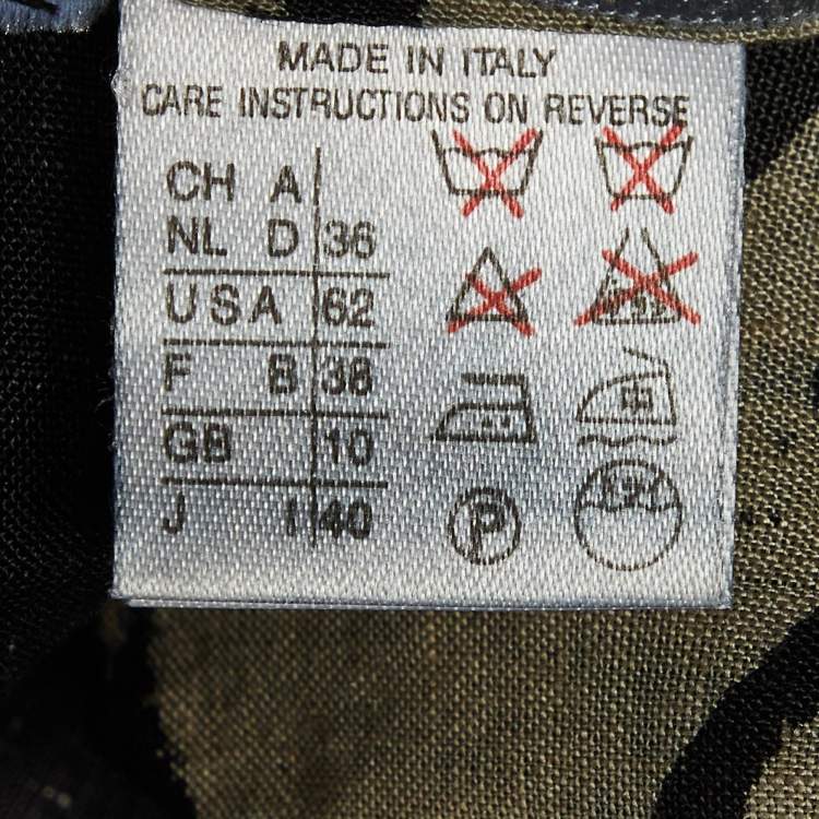 مملوكة مسبقًا جاكيت ماكس مارا خفيف كتان بطبعة زهرية سوداء مقاس صغير (سمول)