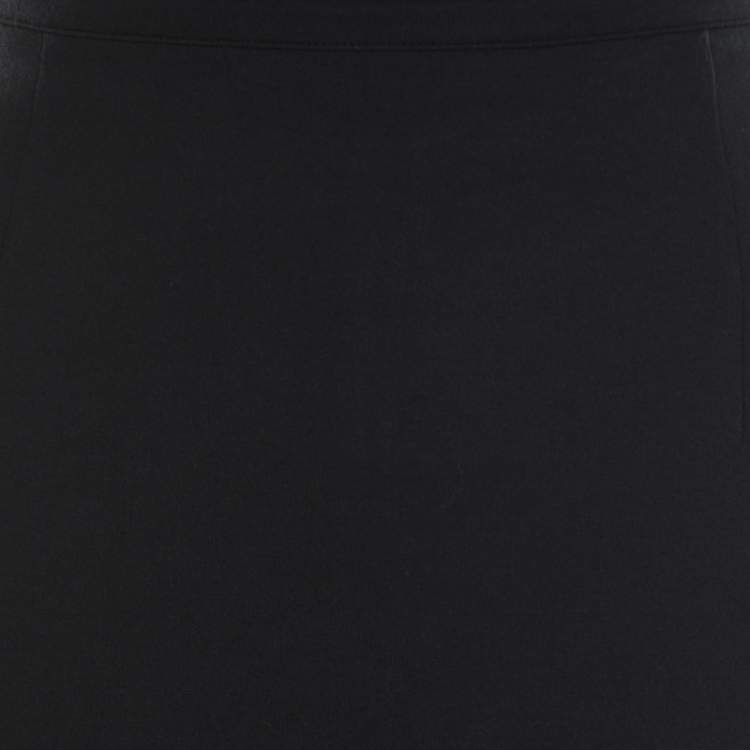 Pre Owned Max Mara Black Stretch Knit Pencil Skirt L