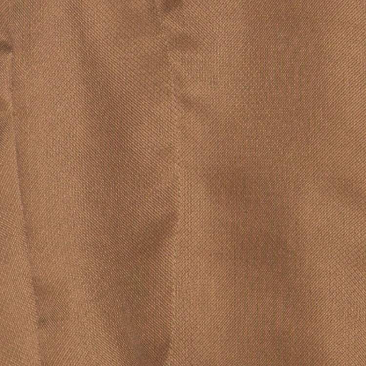 Pre Owned Max Mara Beige Silk Organza Detachable Hood Bomber Jacket M 