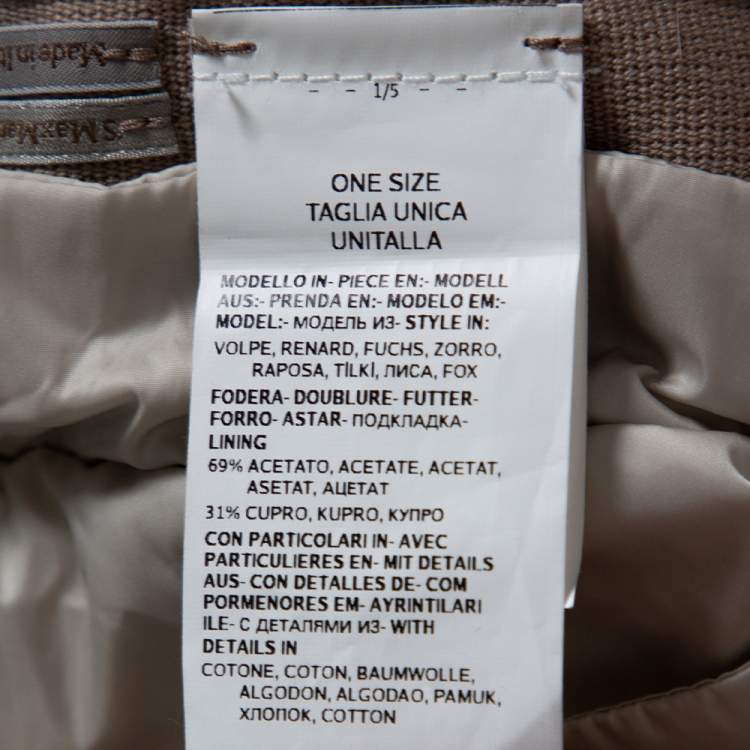 Pre Owned Max Mara The Cube Cream Quilted Fur Lined Hooded Jacket M