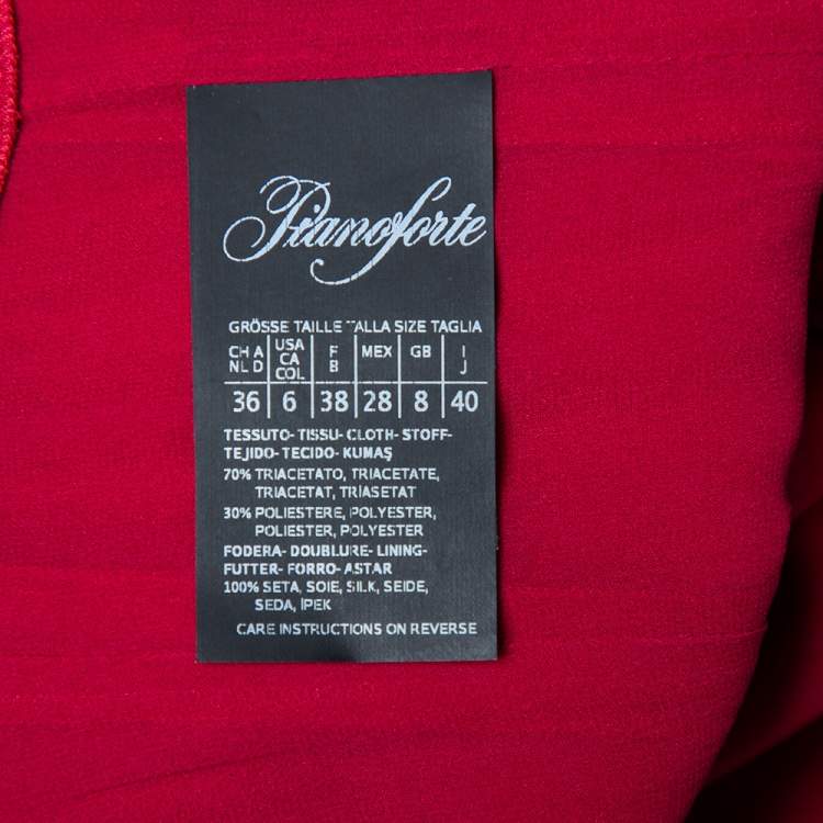 Pre Owned Max Mara Magenta Crepe Sleeveless Belted Cady Jumpsuit M