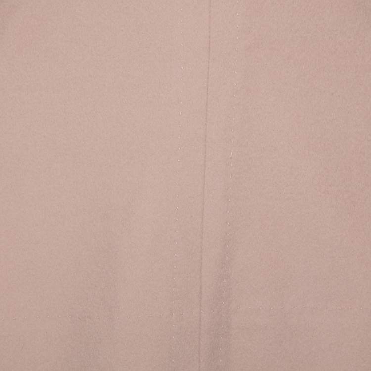 Pre Owned Max Mara Beige Wool A-Line Skirt M