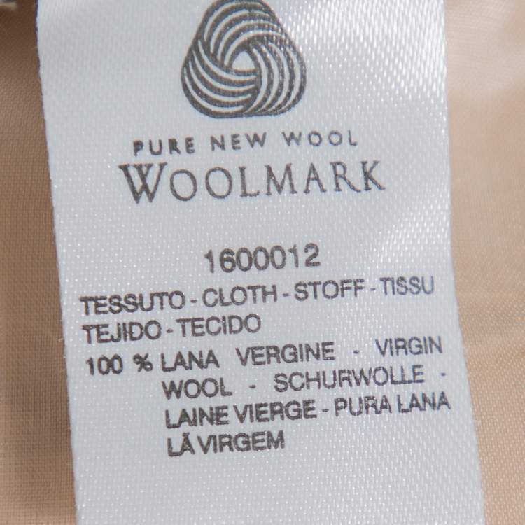 Pre Owned Max Mara Beige Wool A-Line Skirt M