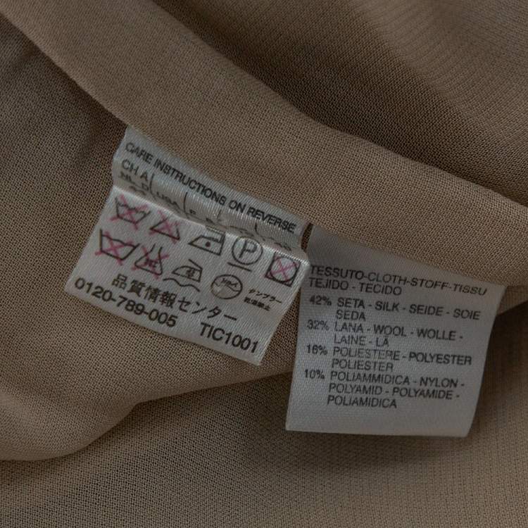 Pre Owned Max Mara Light Purple Quilted Jacquard Silk Mandarin Collar Jacket L