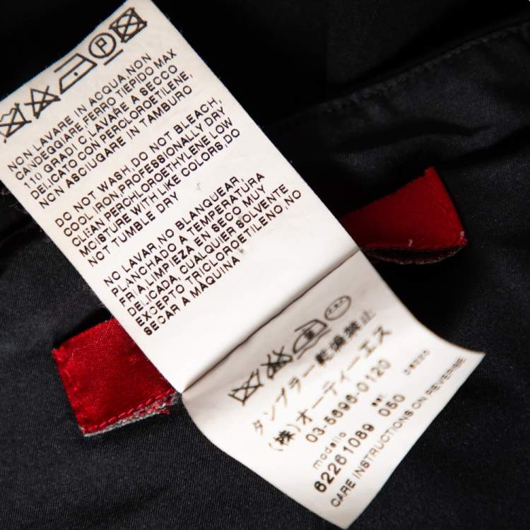 مملوكة مسبقًا Max Mara Studio Black Crepe Pleated Detail Paneled Mini Dress S