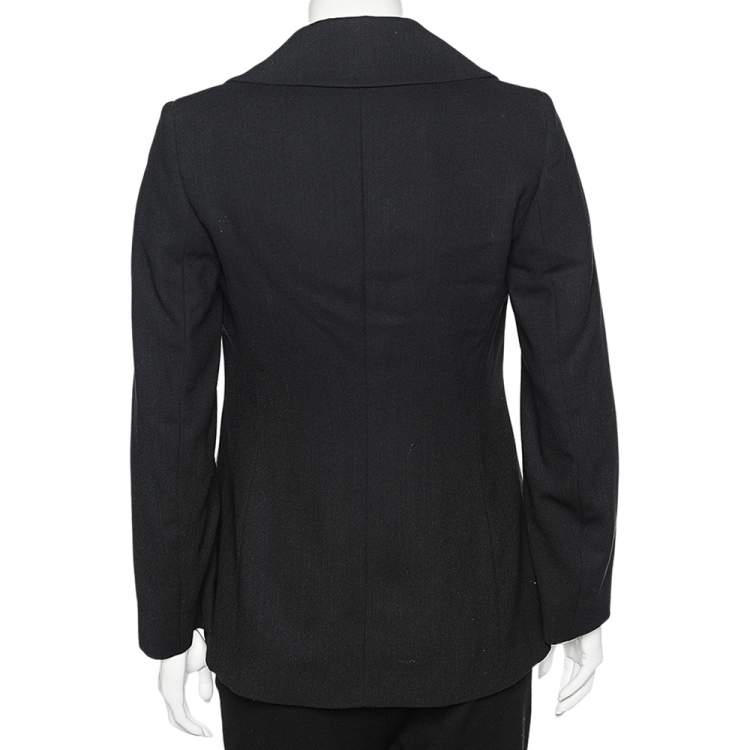 Pre Owned Max Mara Black Wool Blazer S